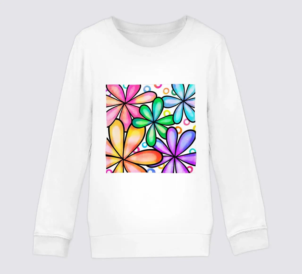 Margherite Inky Pop felpa bambino da Botanical Pattern House