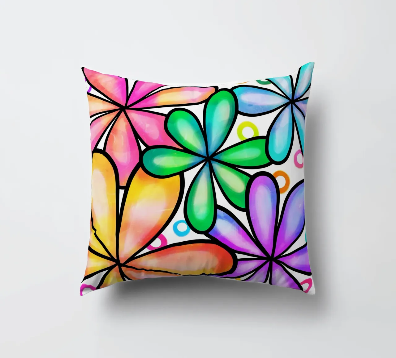 Margherite Inky Pop cuscino da Botanical Pattern House
