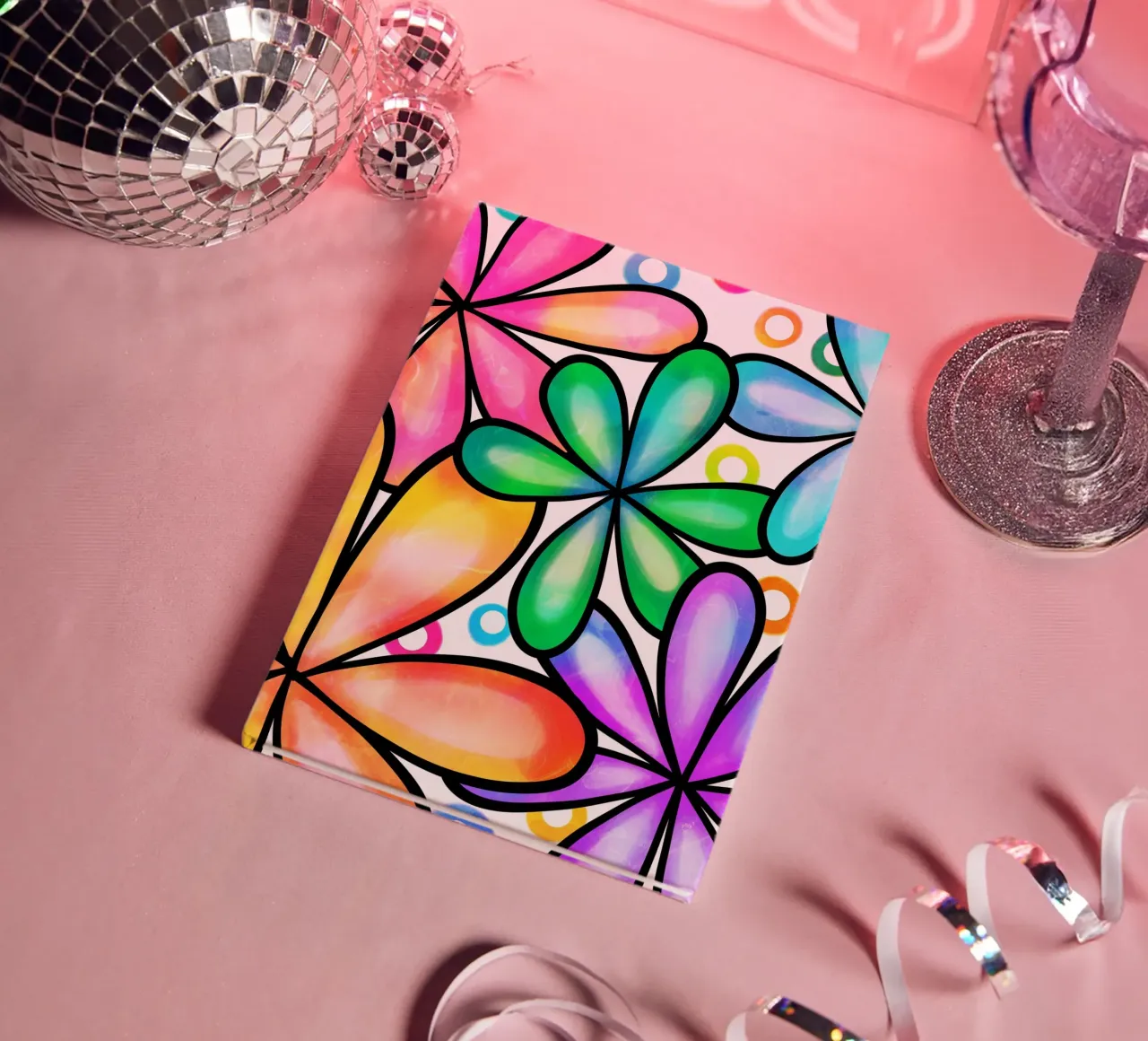 Inky Pop Daisies notebook by Botanical Pattern House