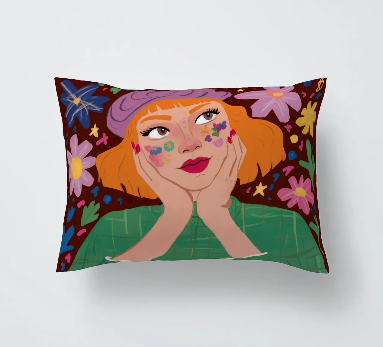 Ensueño floral cojín de Petal Canvas
