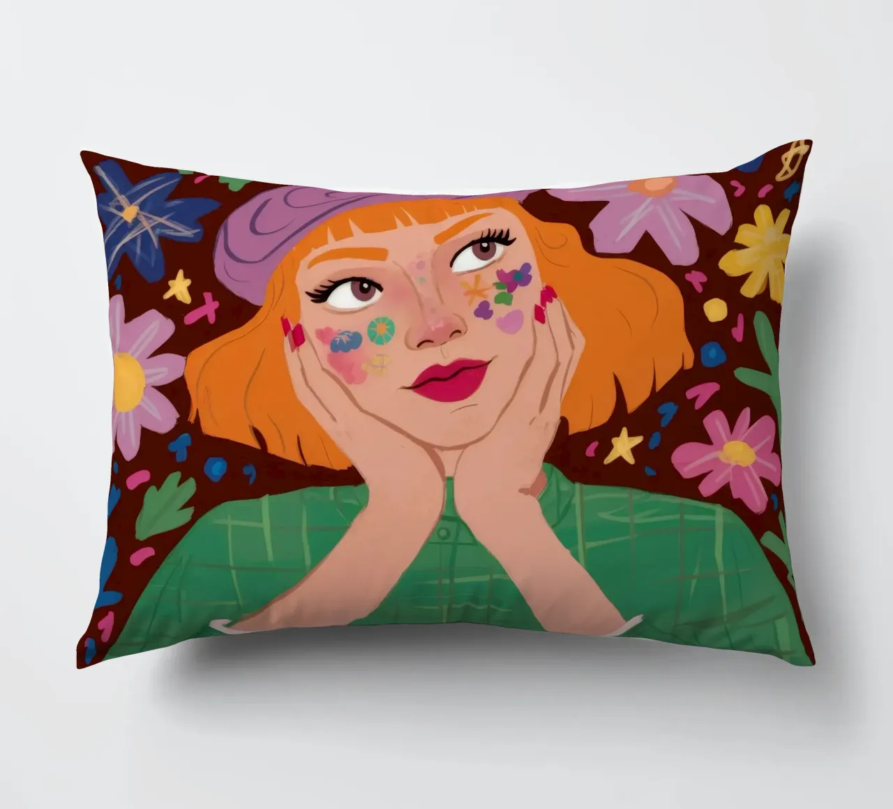 Ensueño floral cojín de Petal Canvas