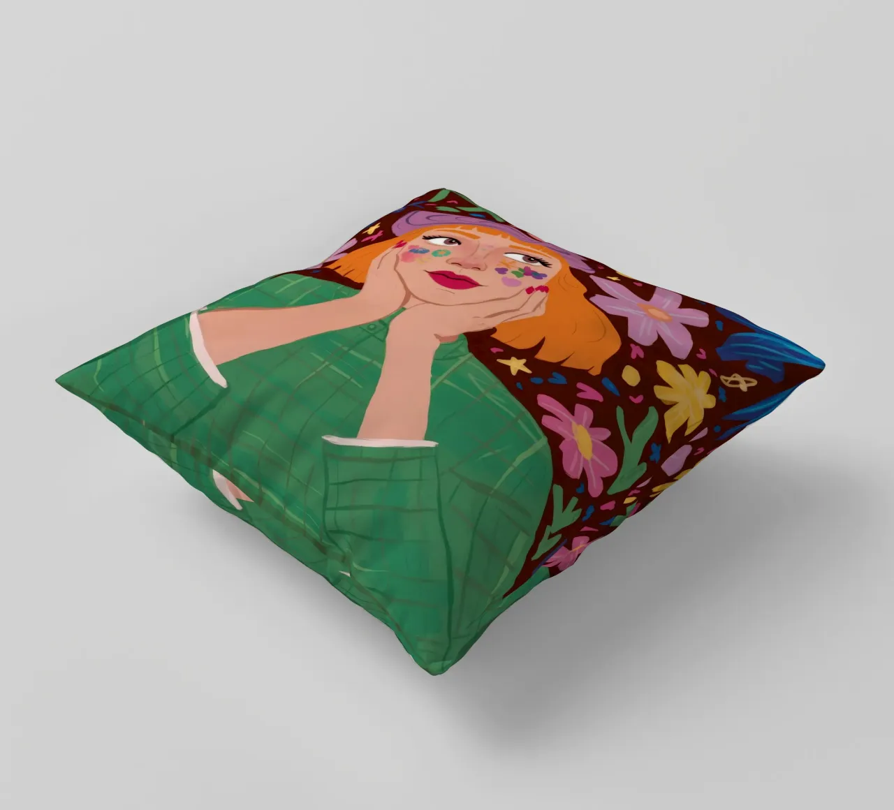 Ensueño floral cojín de Petal Canvas