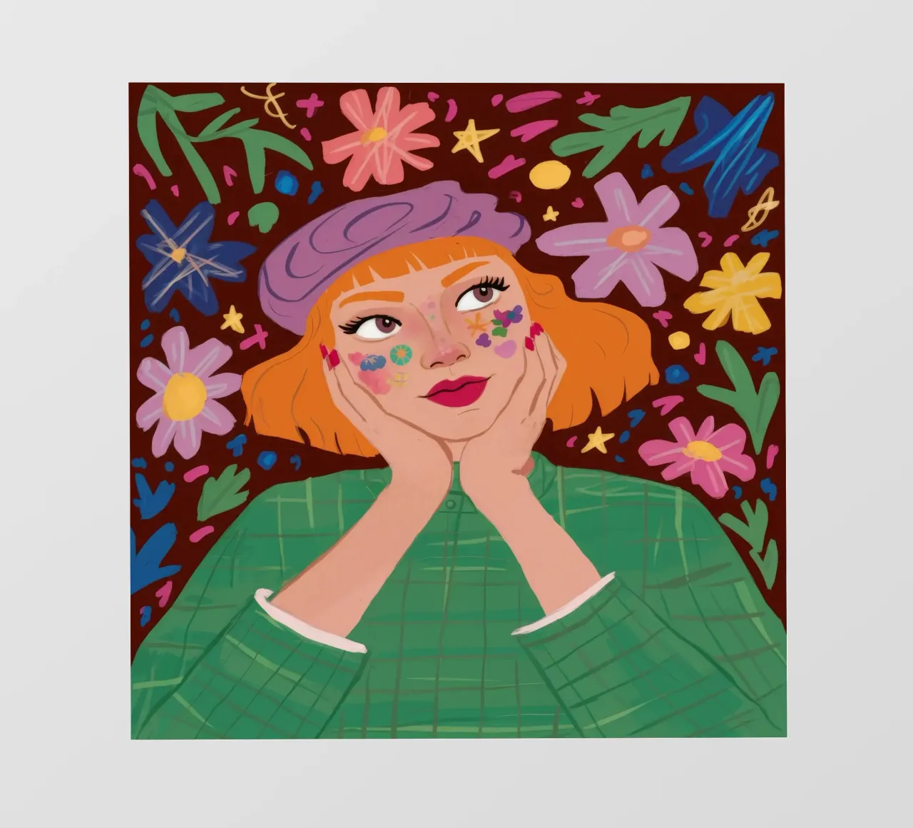 Floral Reverie pvc cover by Petal Canvas