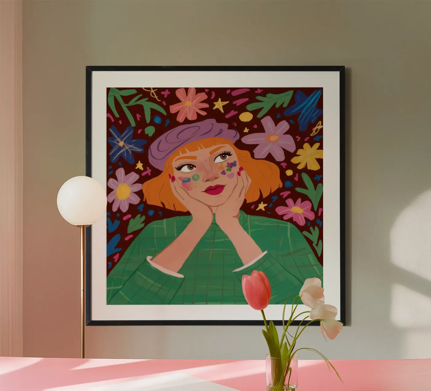 Riverbero floreale poster da Petal Canvas
