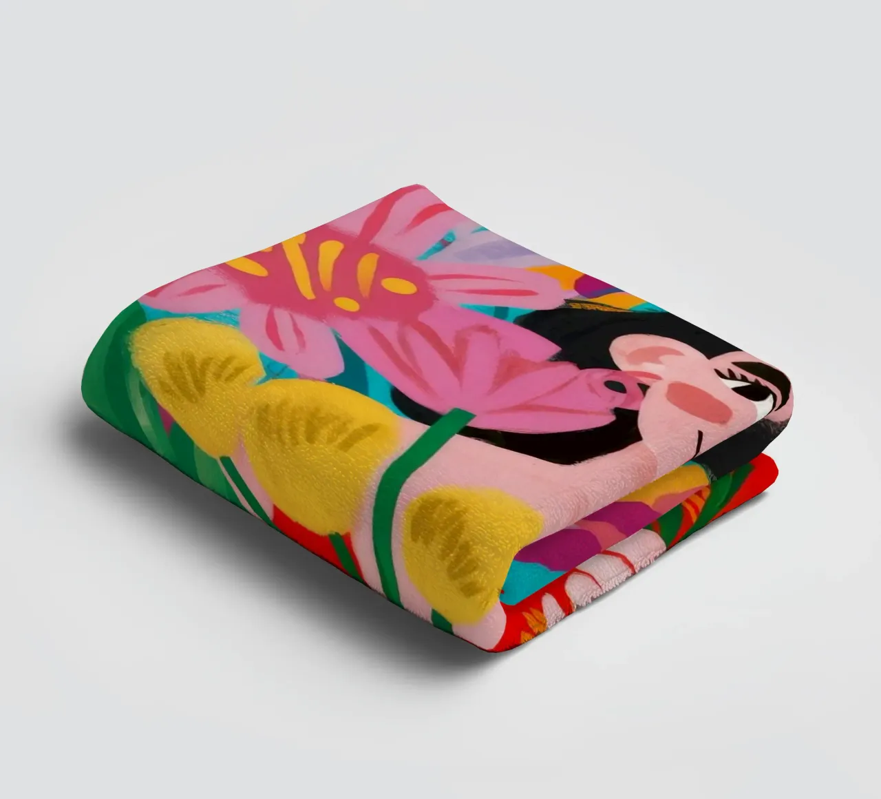 Abbraccio floreale asciugamano da bagno da Petal Canvas