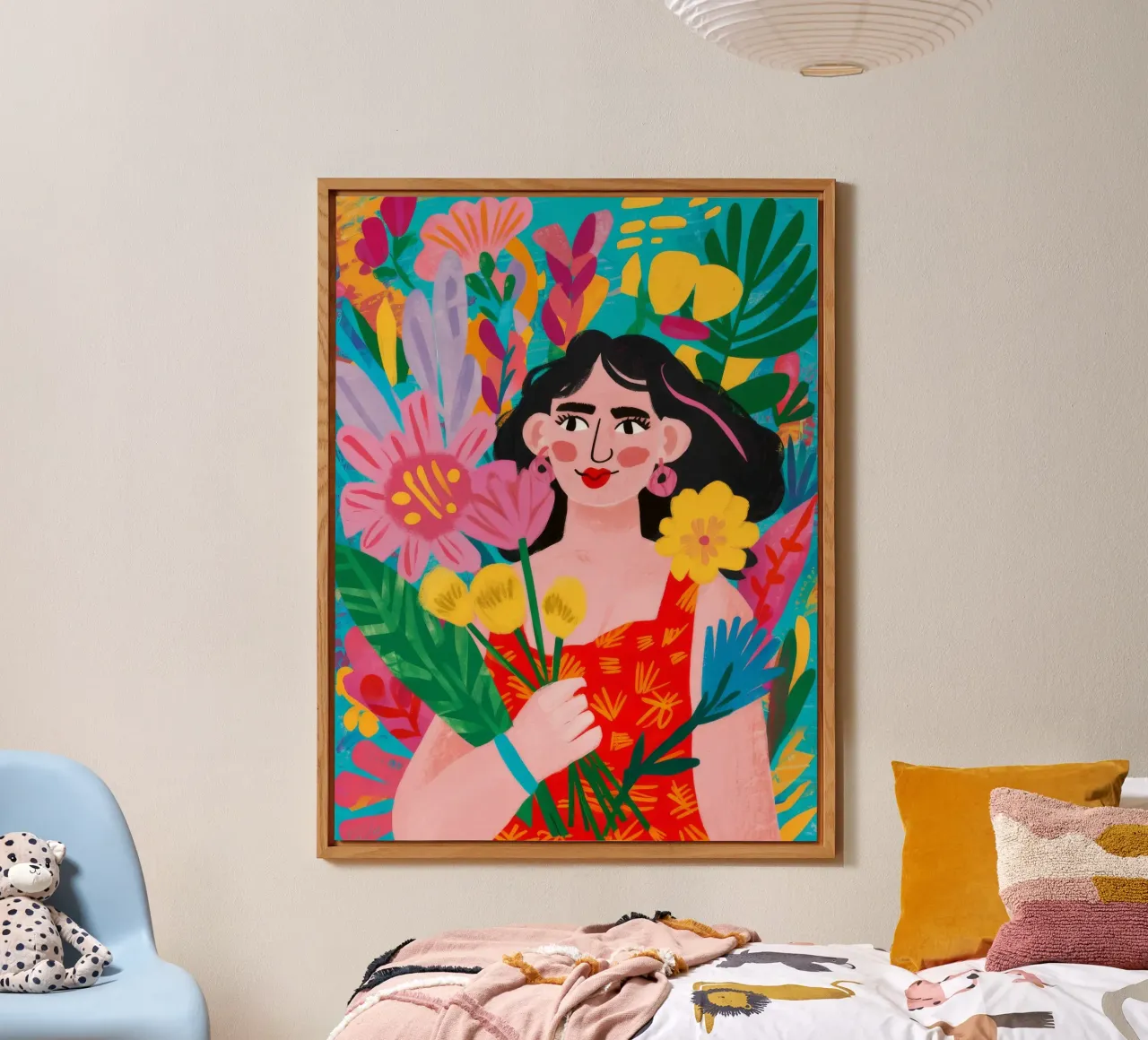 Abbraccio floreale alluminio dibond da Petal Canvas