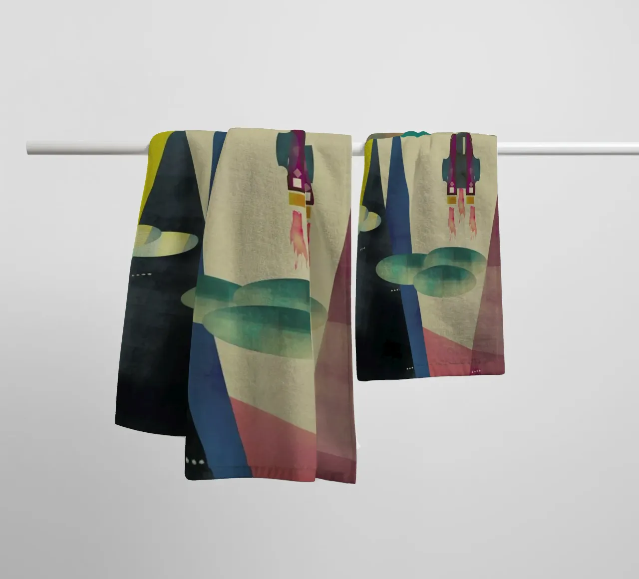 life on mars asciugamano da bagno da Brian Buckley
