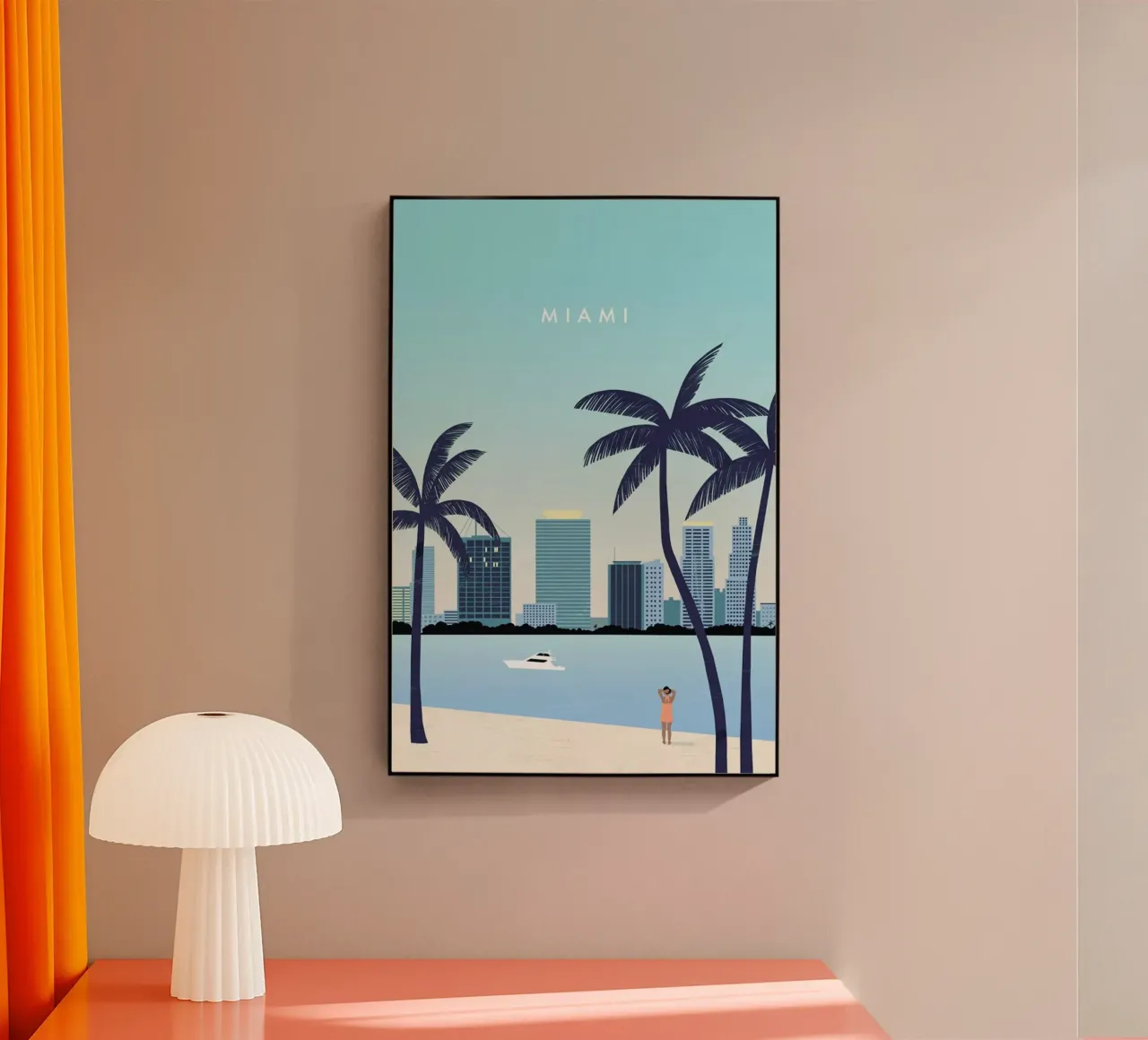 Miami acryl van Katinka Reinke