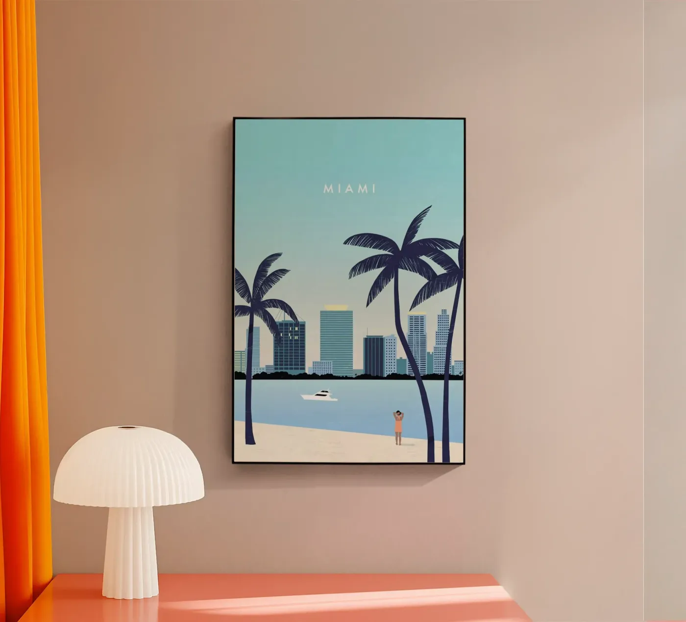 Miami Acryl-Glas von Katinka Reinke