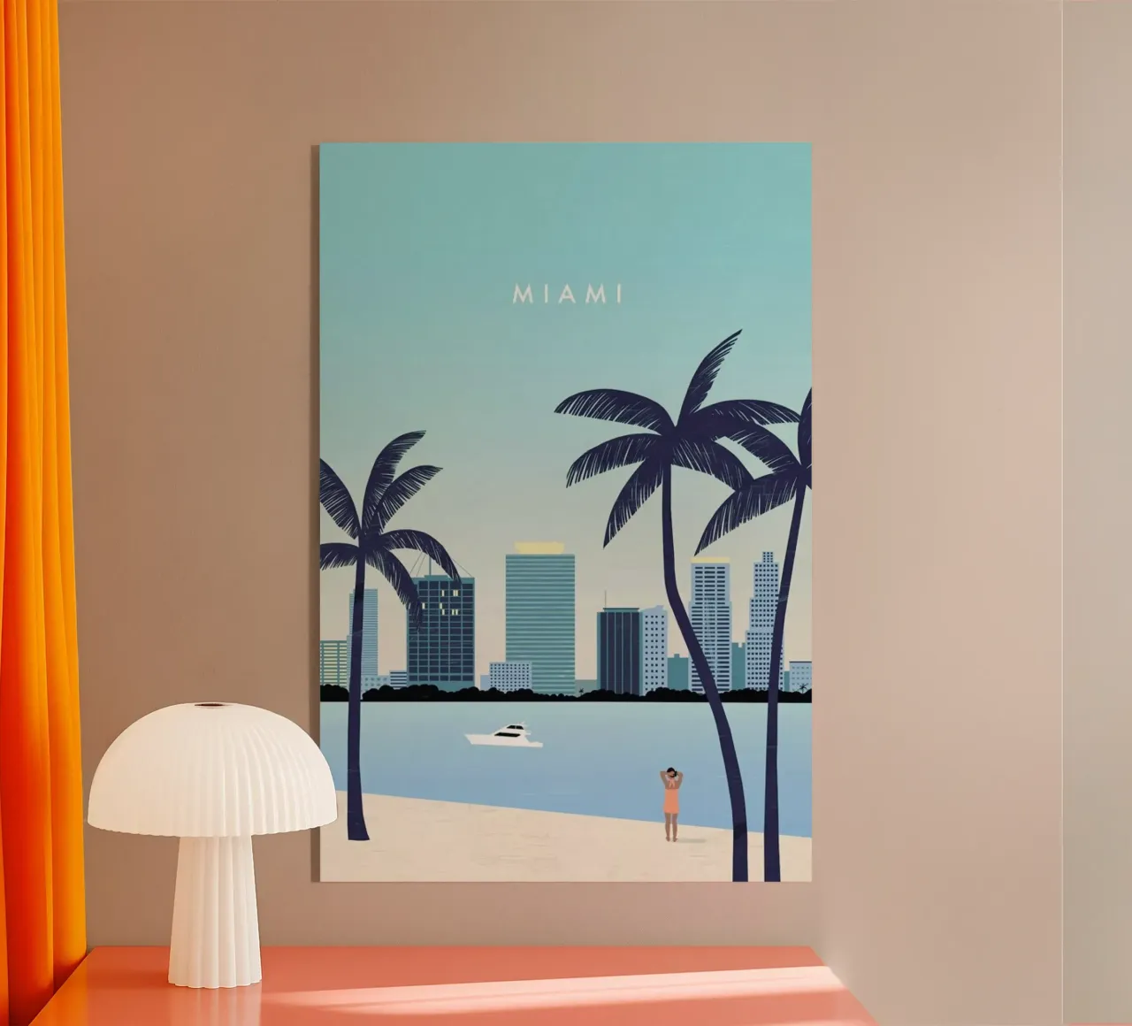 Miami acryl van Katinka Reinke