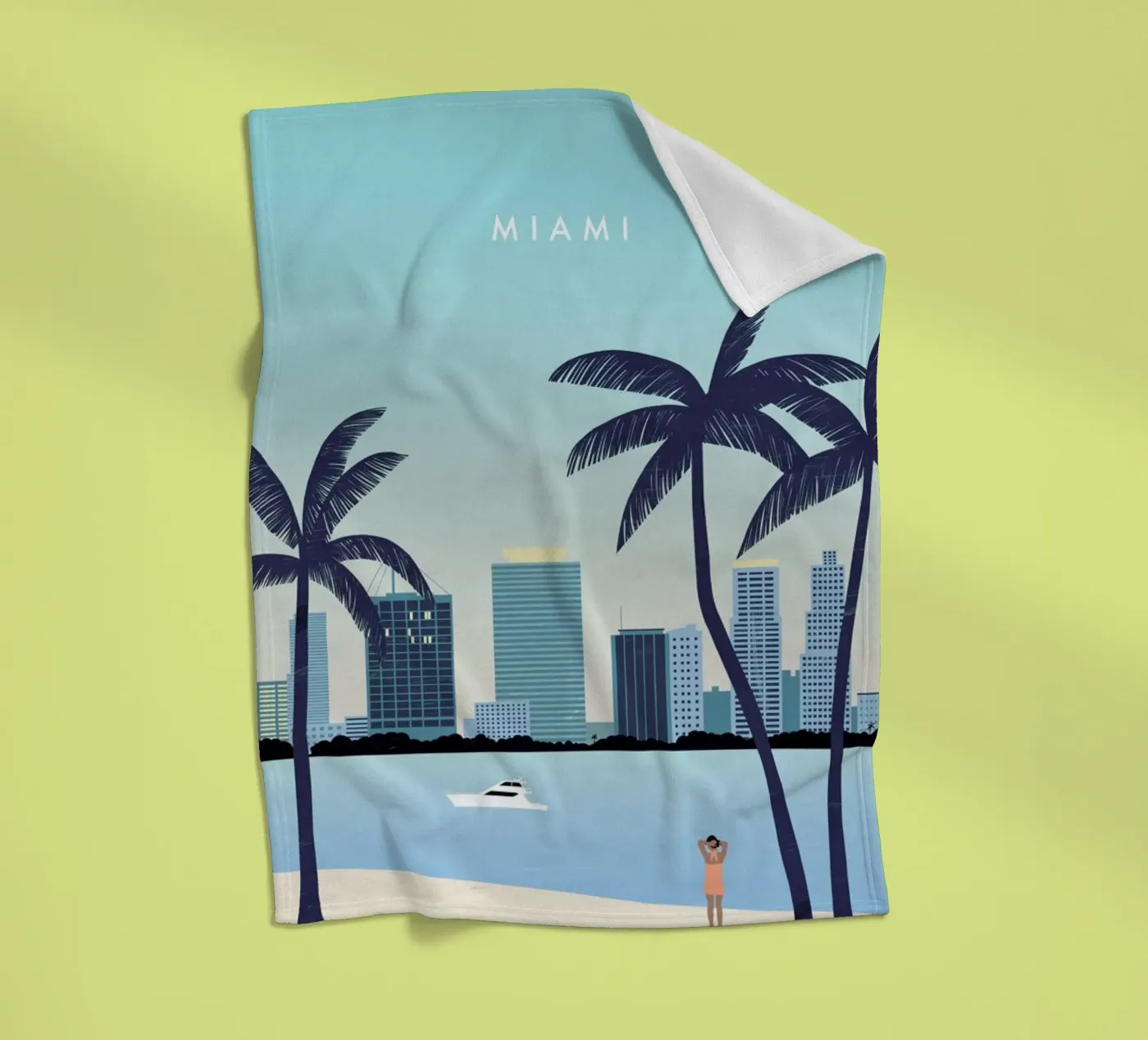 Miami fleecedeken van Katinka Reinke