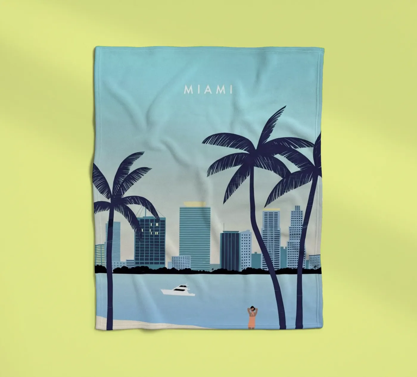 Miami fleecedeken van Katinka Reinke