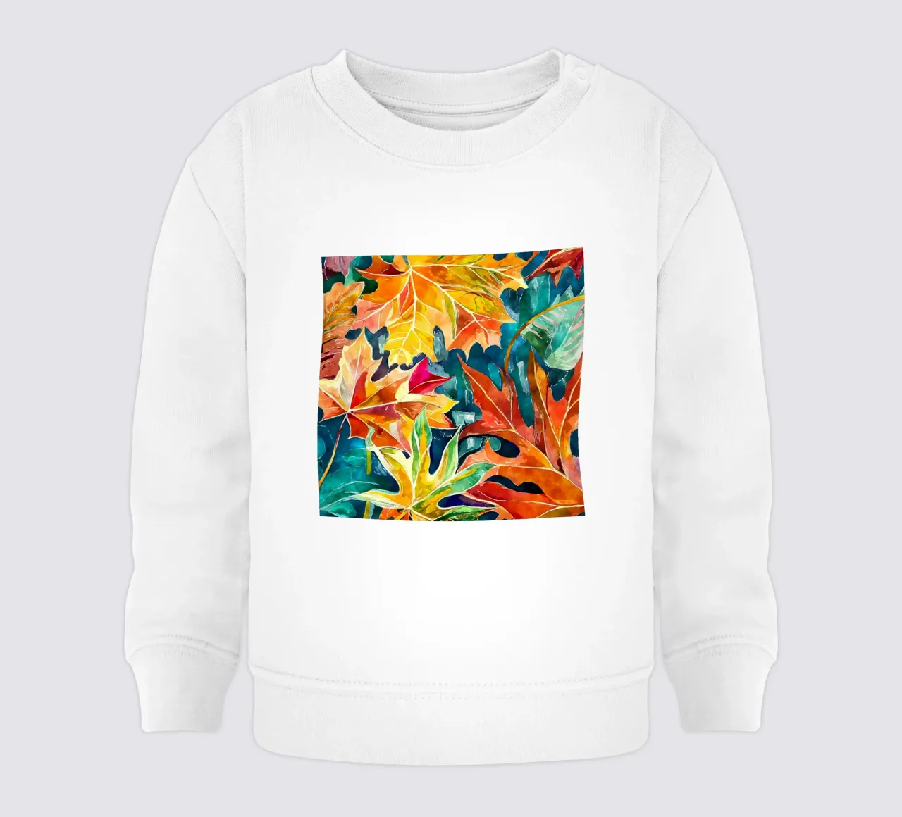 Autumn Whirl baby sweatshirt by Botanical Pattern House