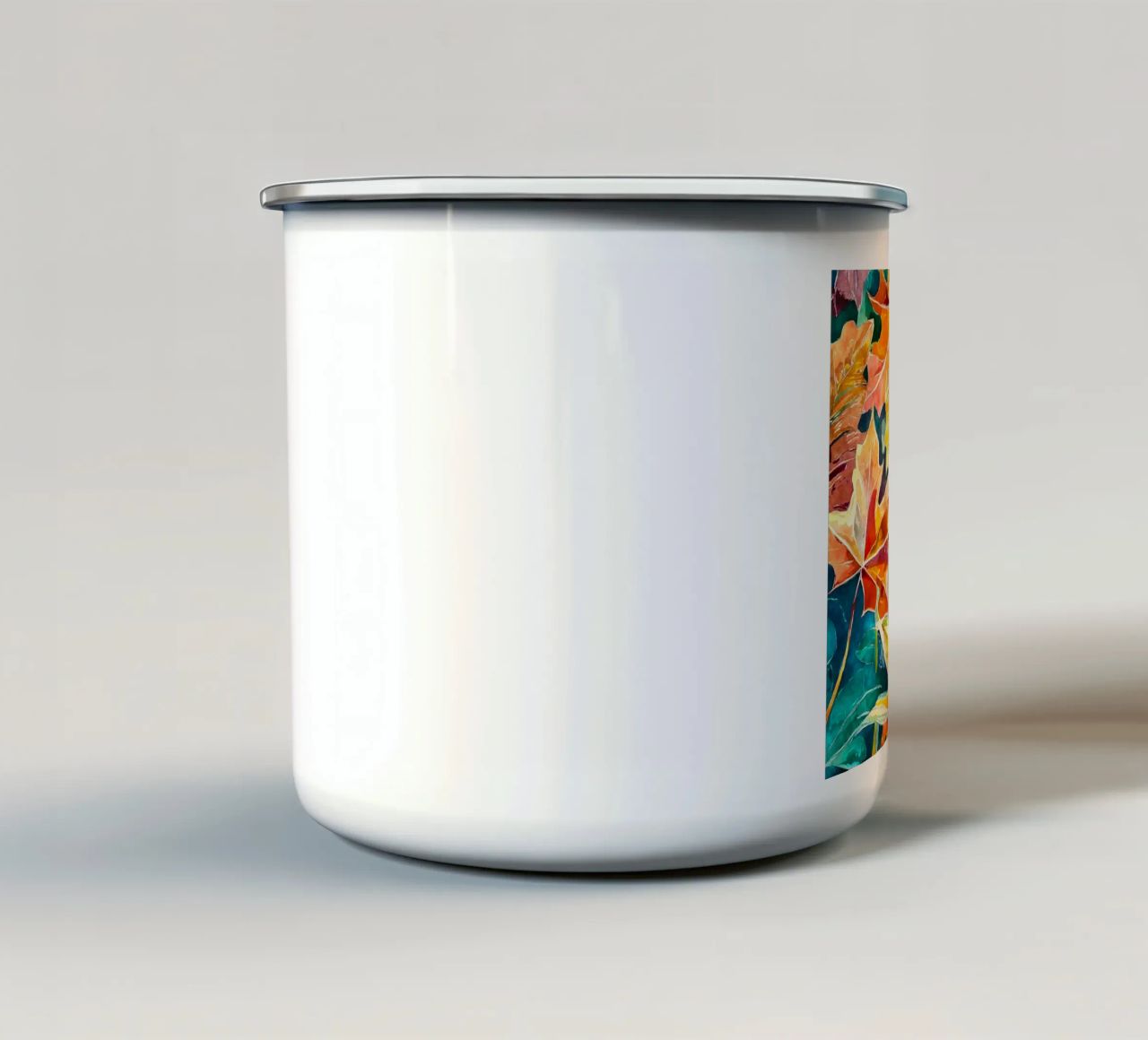 Vortice d'autunno tazza in smalto da Botanical Pattern House