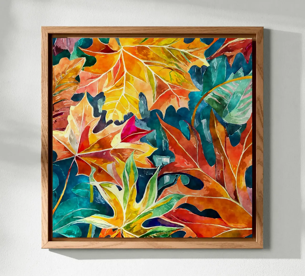 Vortice d'autunno alluminio dibond da Botanical Pattern House