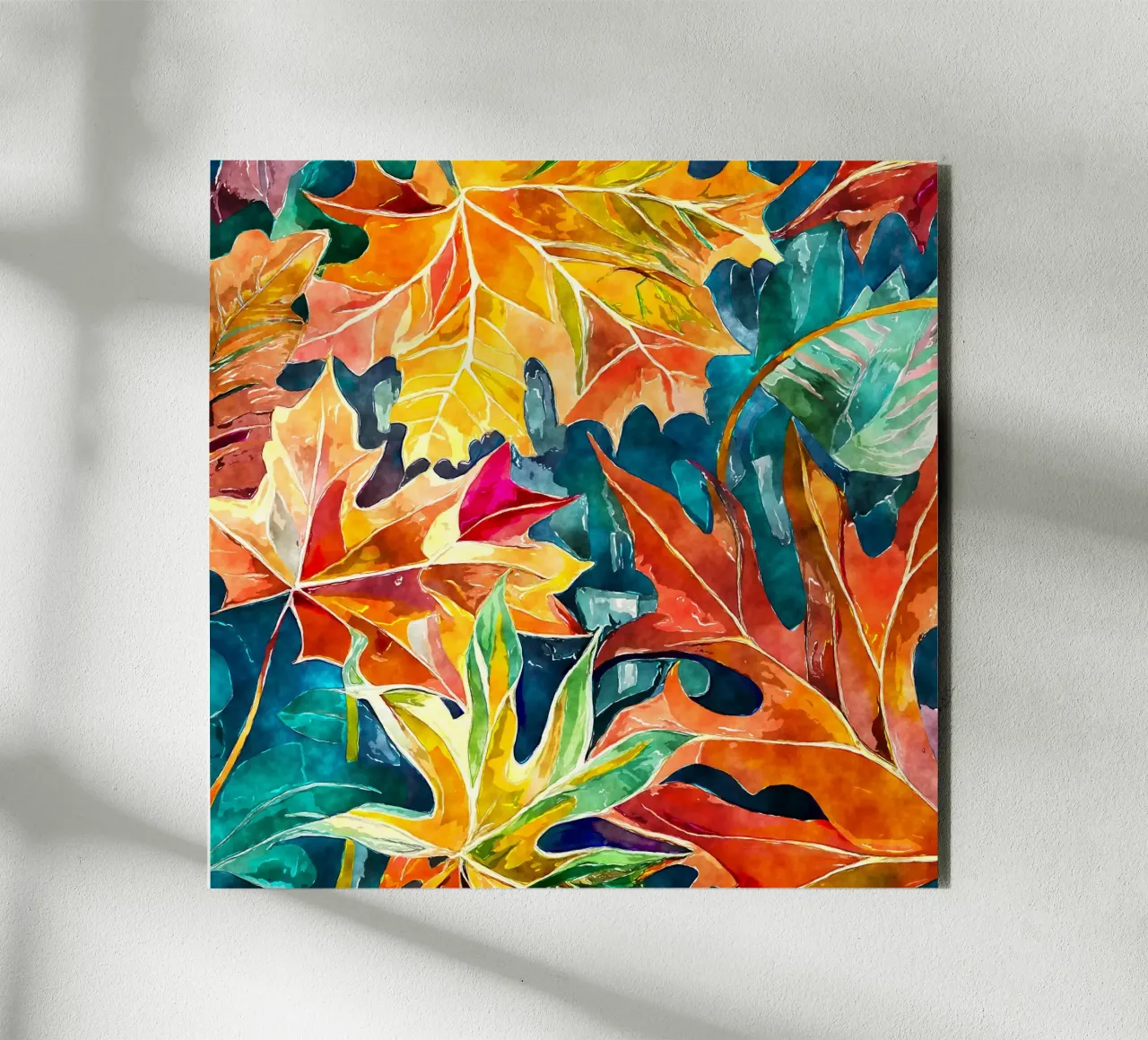 Vortice d'autunno alluminio dibond da Botanical Pattern House