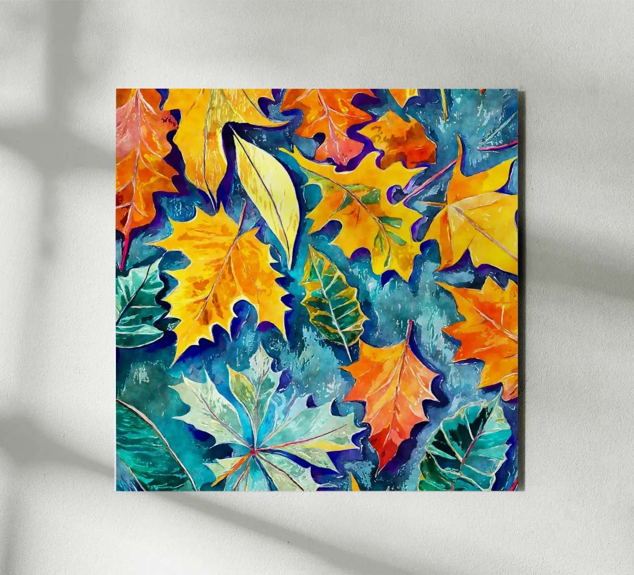 Vortice d'autunno alluminio dibond da Botanical Pattern House