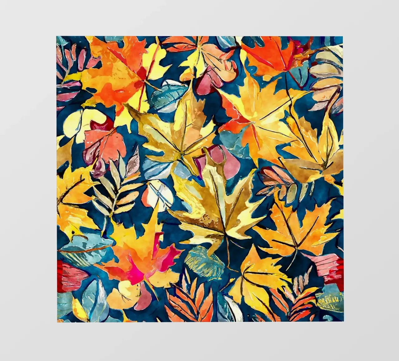 Vortice d'autunno pellicola backlit da Botanical Pattern House
