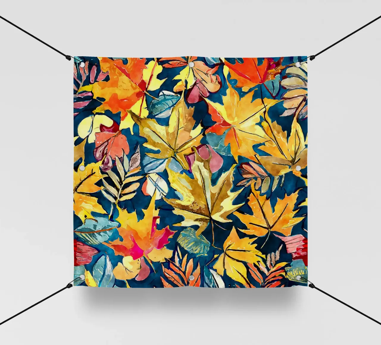 Vortice d'autunno telo in pvc da Botanical Pattern House