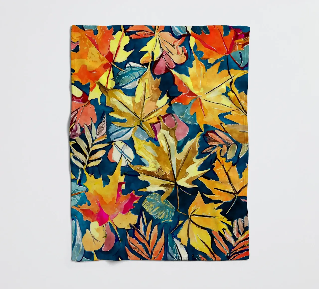 Vortice d'autunno coperta in pile da Botanical Pattern House