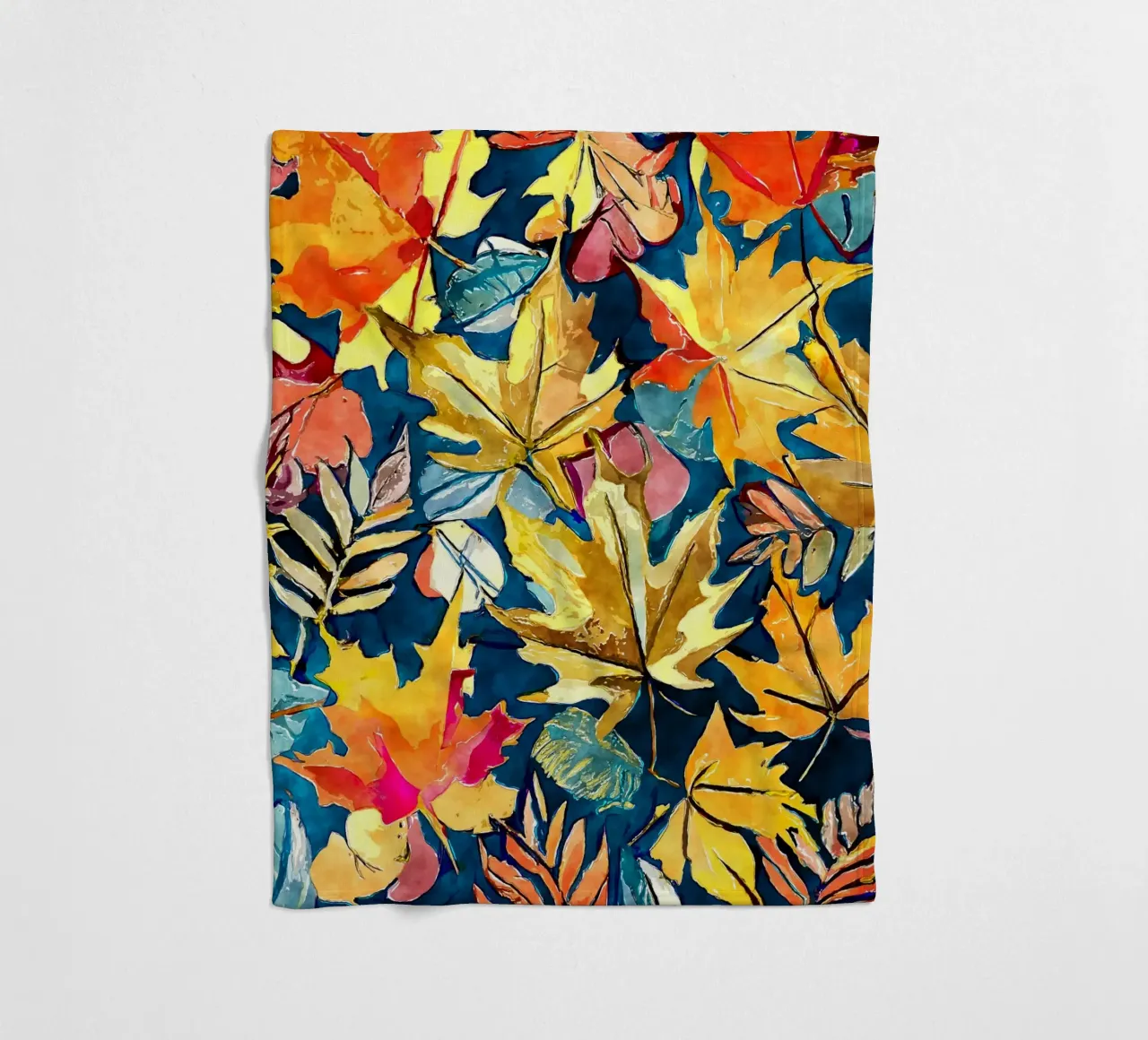 Vortice d'autunno coperta in pile da Botanical Pattern House