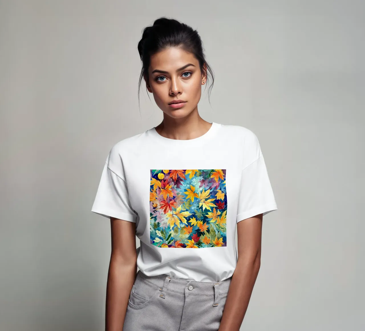 Vortice d'autunno t-shirt da Botanical Pattern House