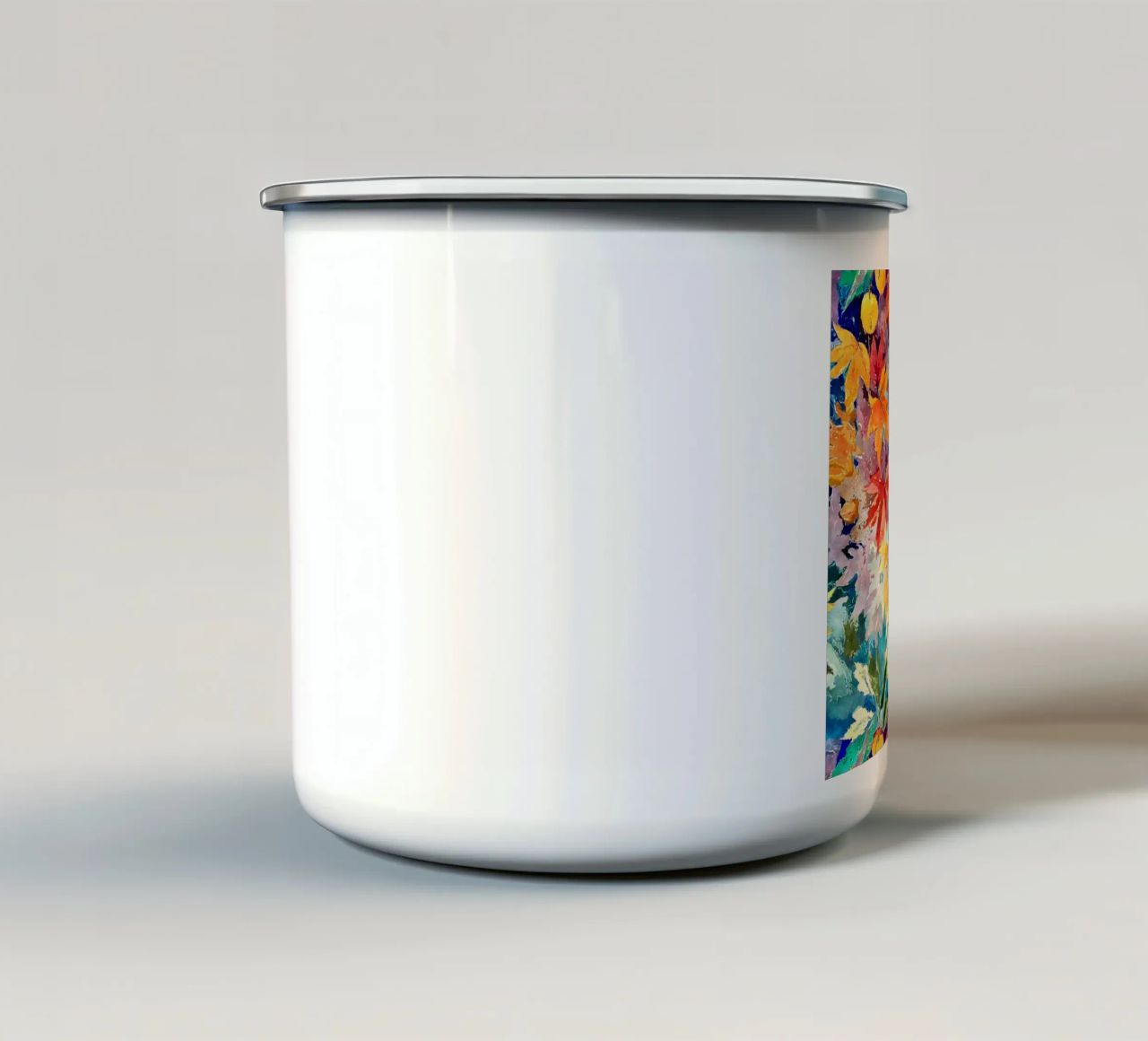 Vortice d'autunno tazza in smalto da Botanical Pattern House