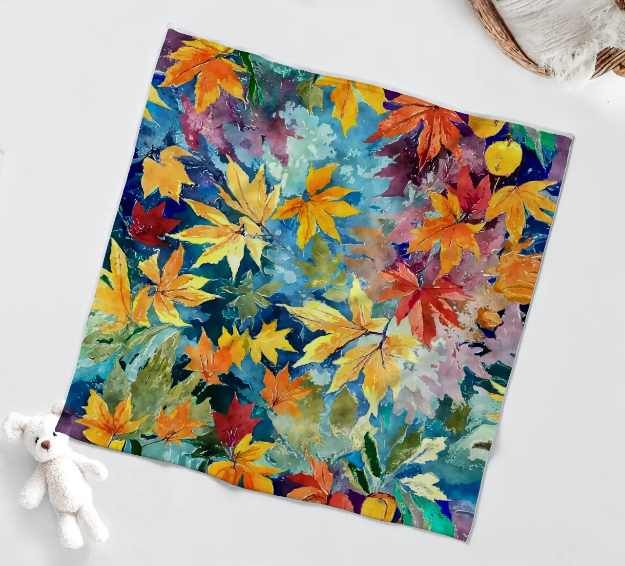 Vortice d'autunno coperta in pile da Botanical Pattern House