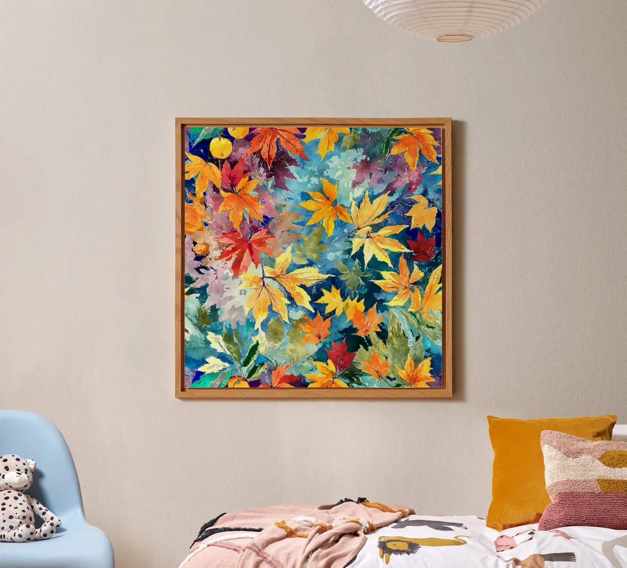 Vortice d'autunno alluminio dibond da Botanical Pattern House