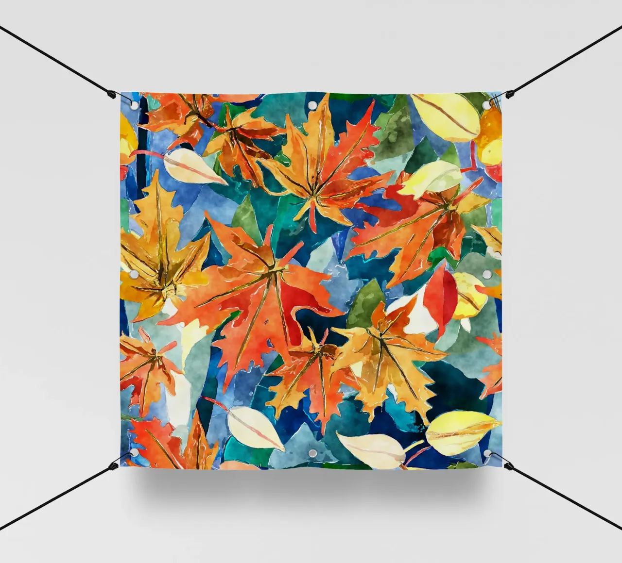 Vortice d'autunno telo in pvc da Botanical Pattern House