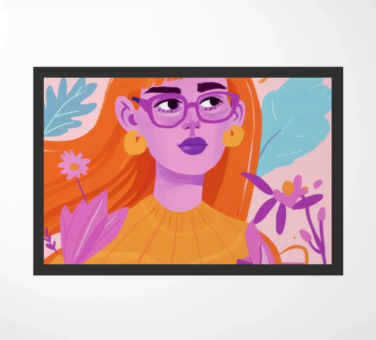Serenità floreale zerbino da Petal Canvas