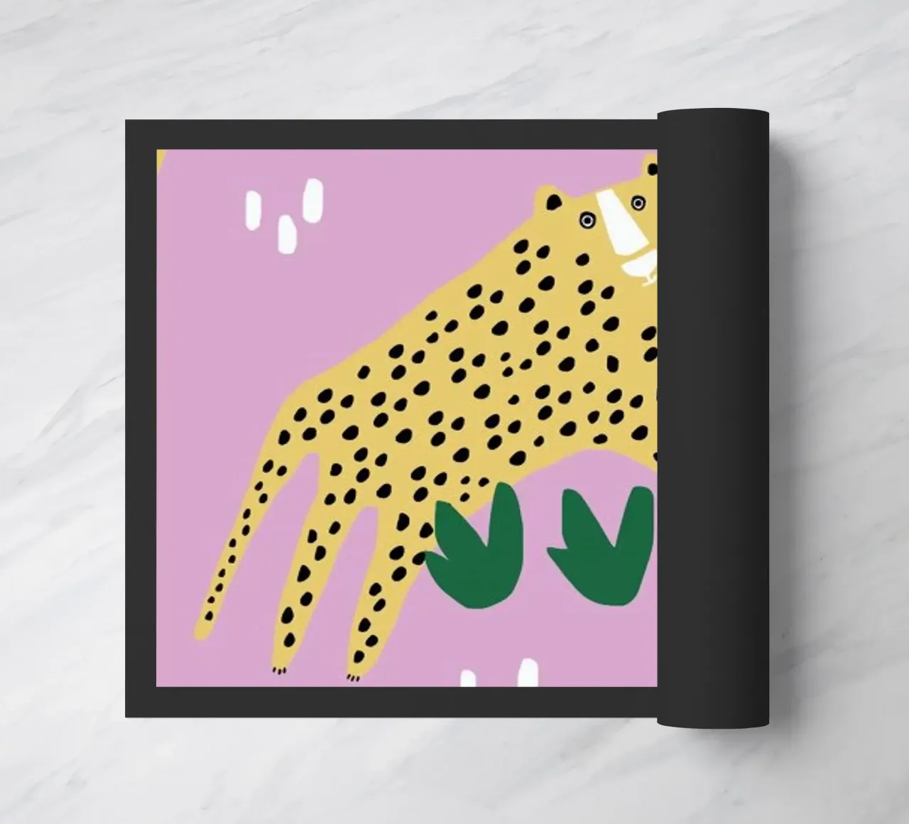 Leopards doormat by Lora O'Callaghan