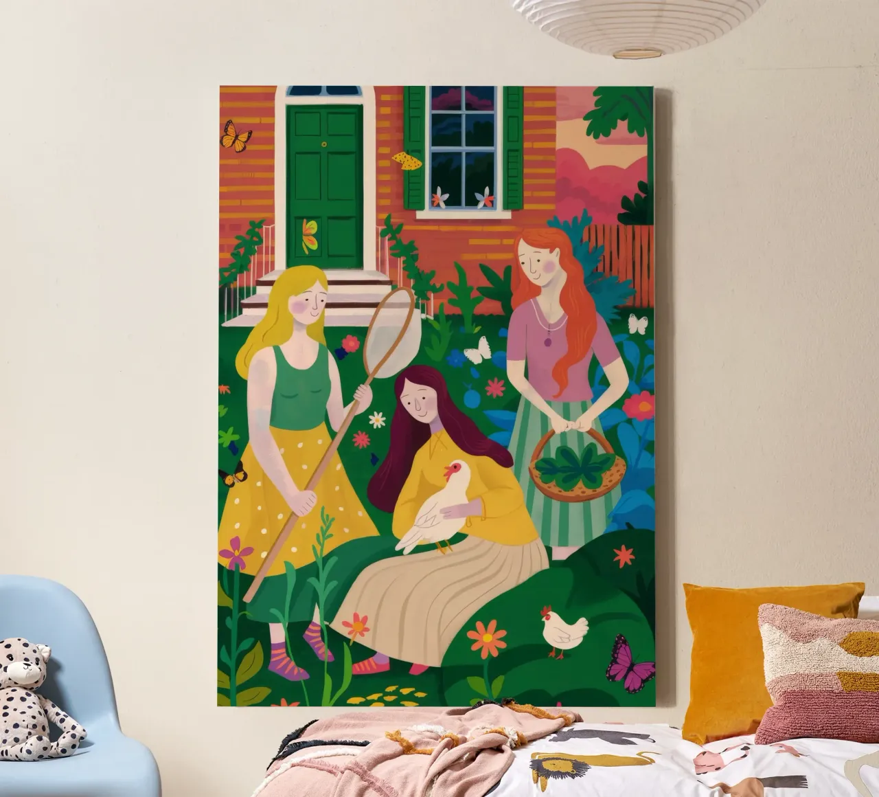 Garden Gathering canvas by Petal Canvas