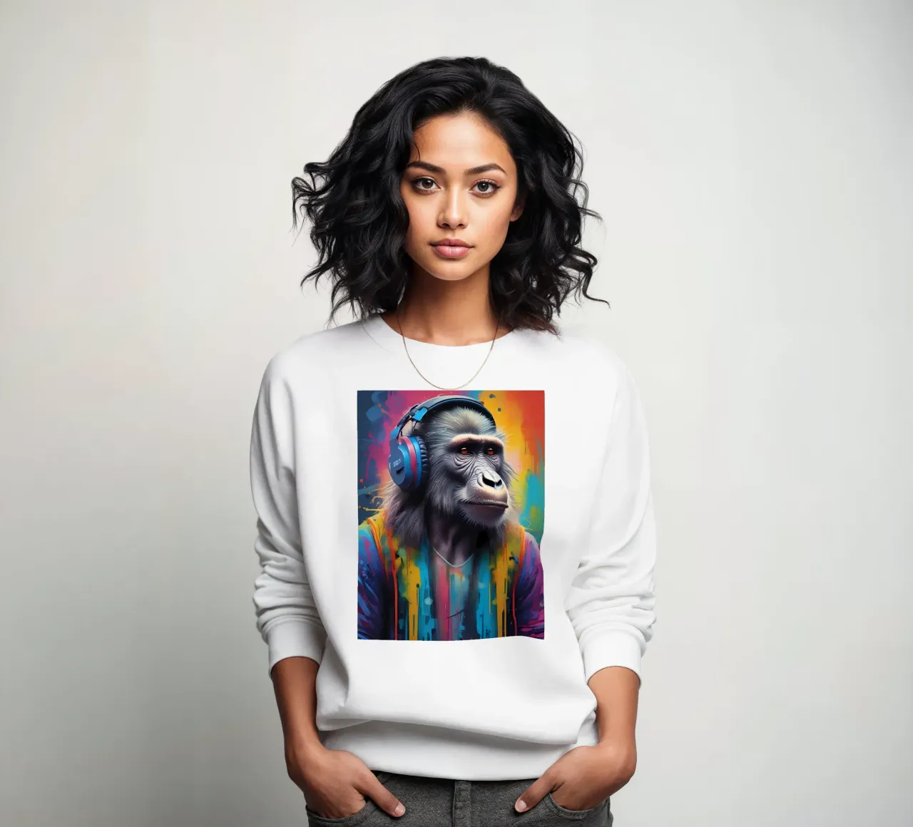 Babbuino melomane felpa da MakArena