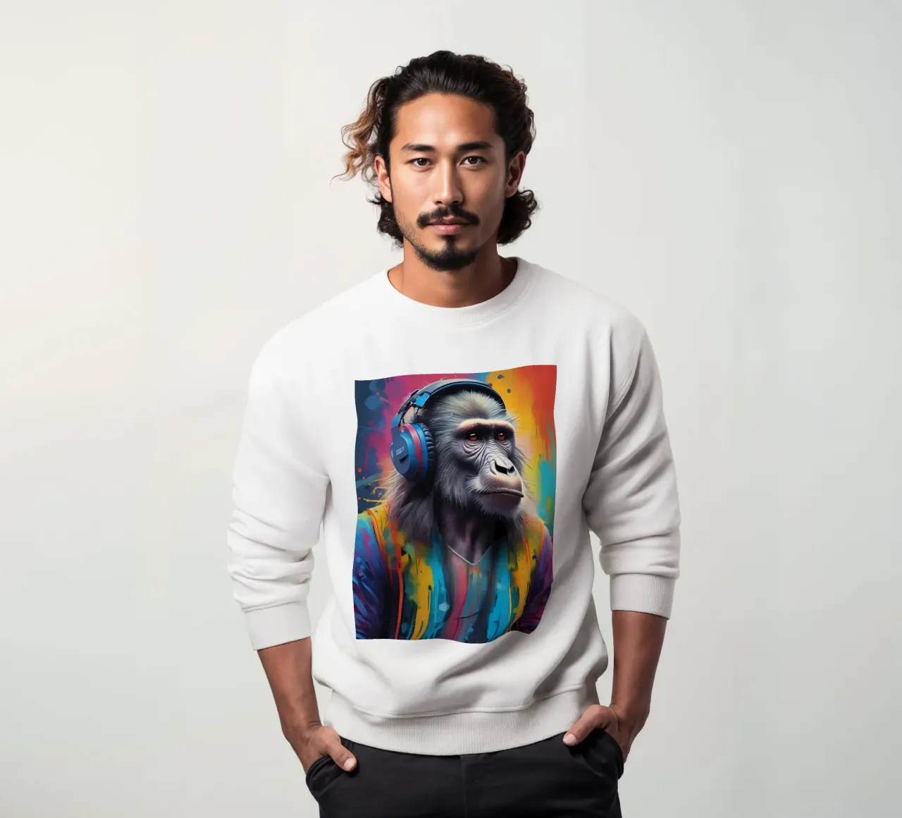 Babbuino melomane felpa da MakArena