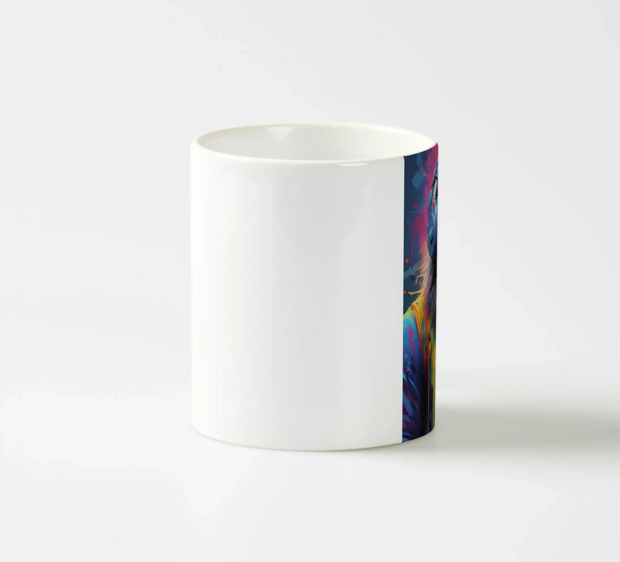 Babbuino melomane tazza in ceramica da MakArena