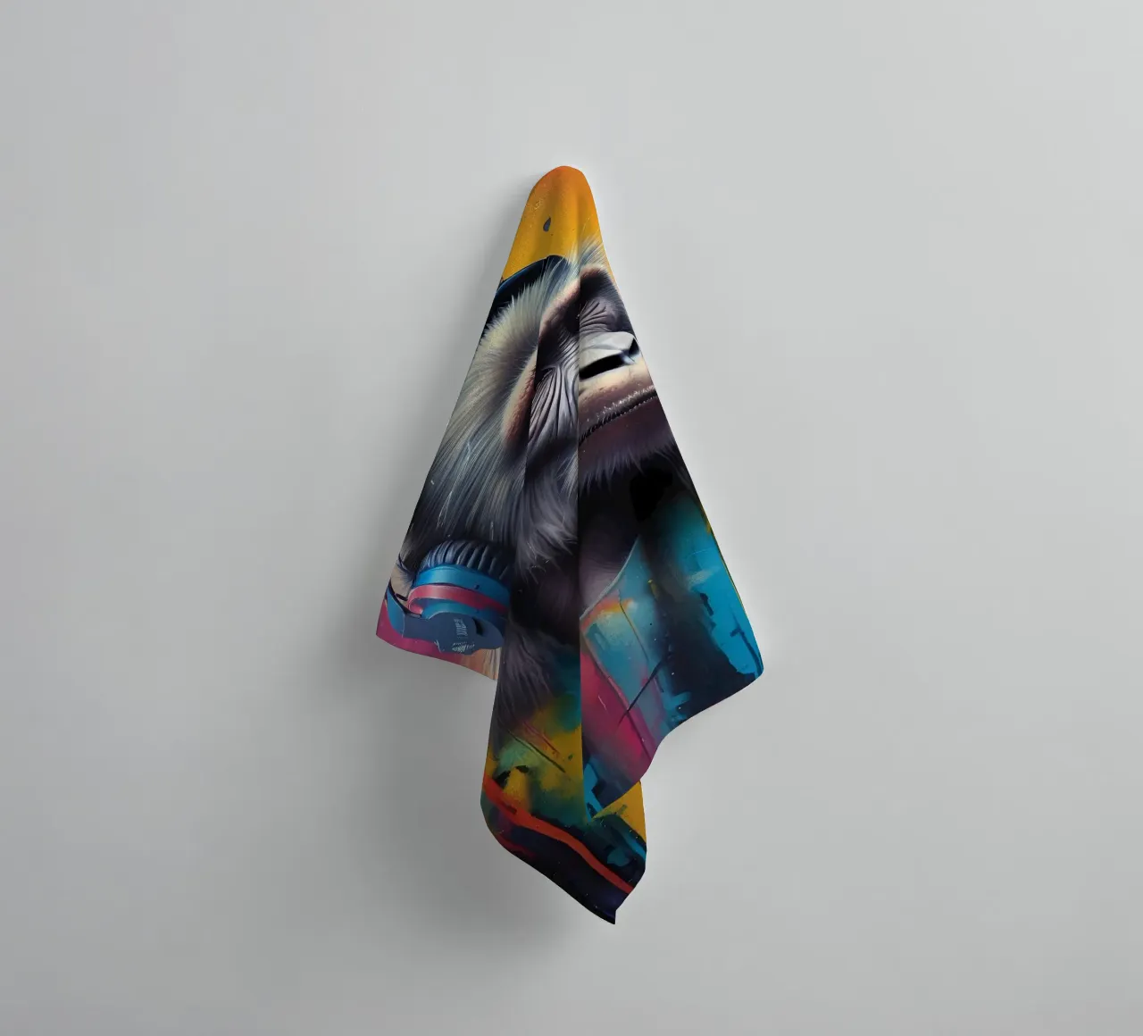 Babbuino melomane asciugamano da bagno da MakArena