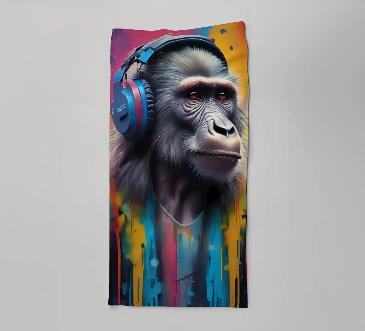 Babbuino melomane asciugamano da bagno da MakArena