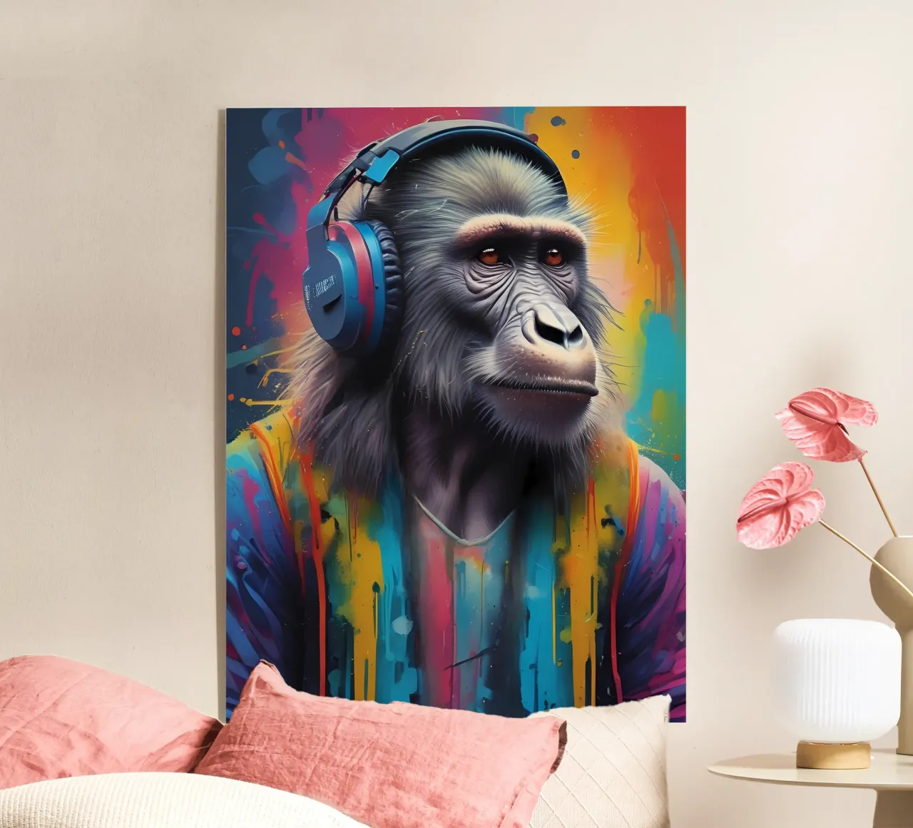 Babbuino melomane plexiglass da MakArena