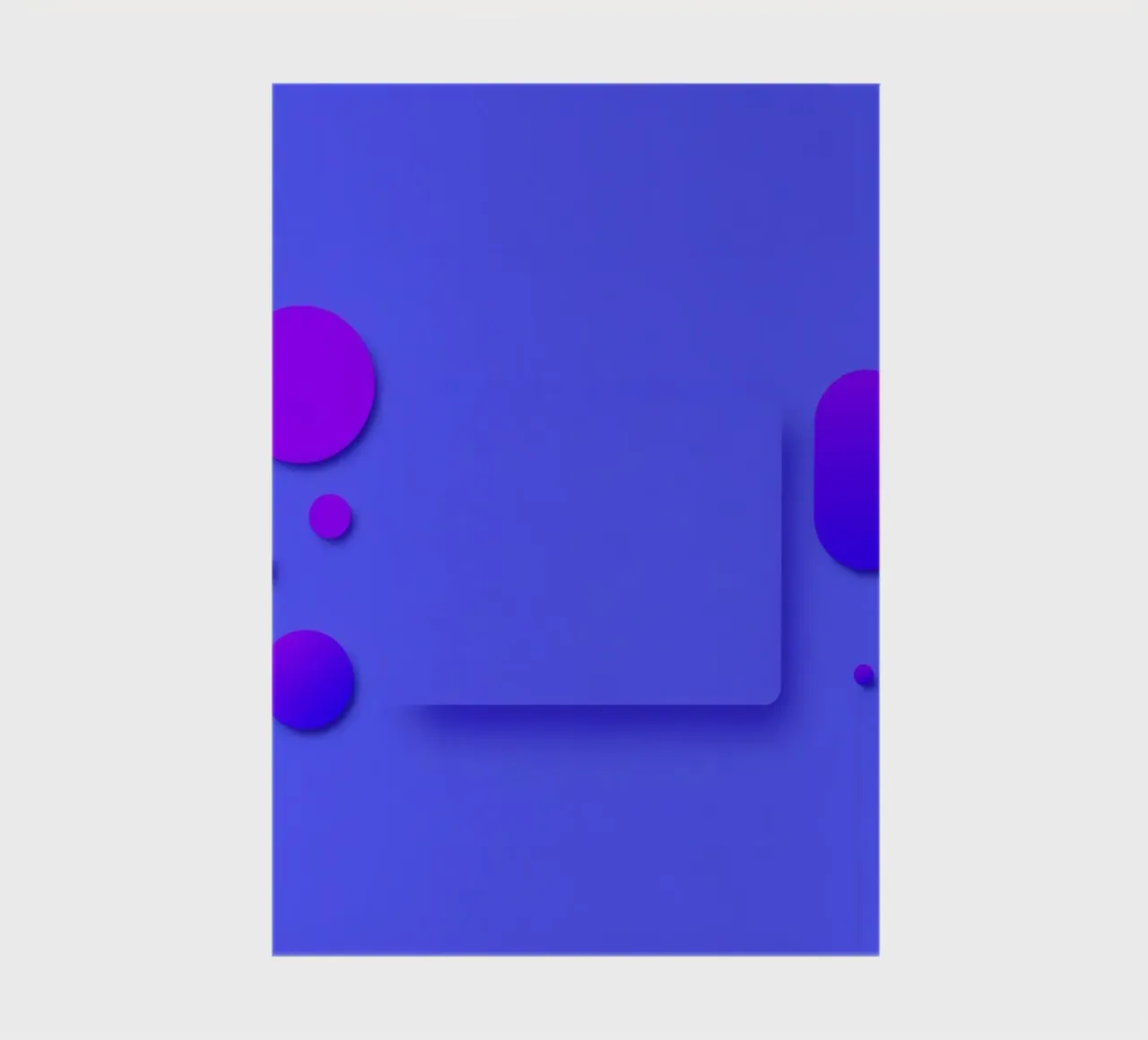 abstract shapes on blue background visually striking design notebook by DesignDoodle