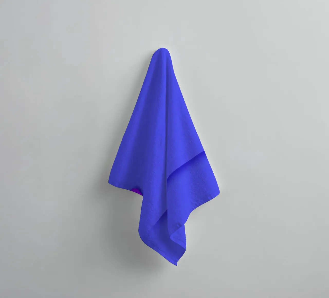 abstract shapes on blue background visually striking design towel by DesignDoodle