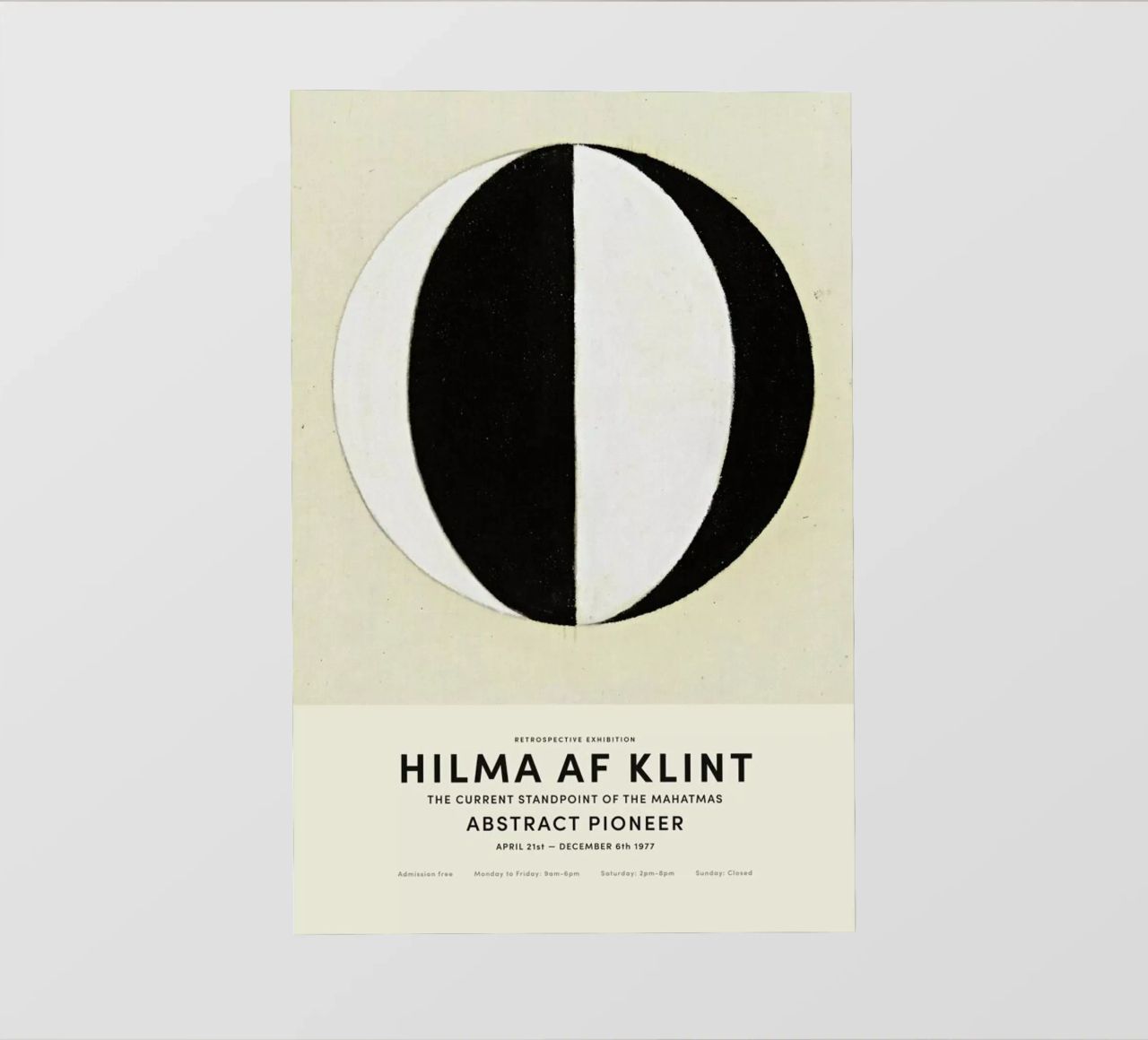 Hilma af Klint - The Current Standpoint of the Mahatmas pellicola backlit da Vintage by JUNIQE