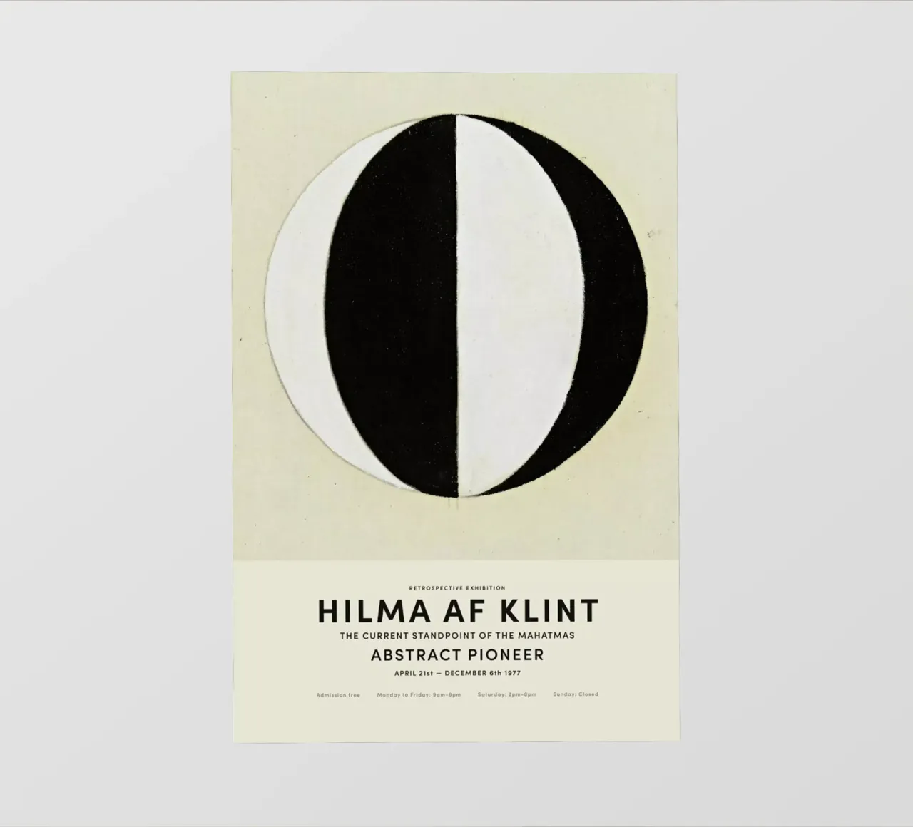 Hilma af Klint - The Current Standpoint of the Mahatmas telo in pvc da Vintage by JUNIQE
