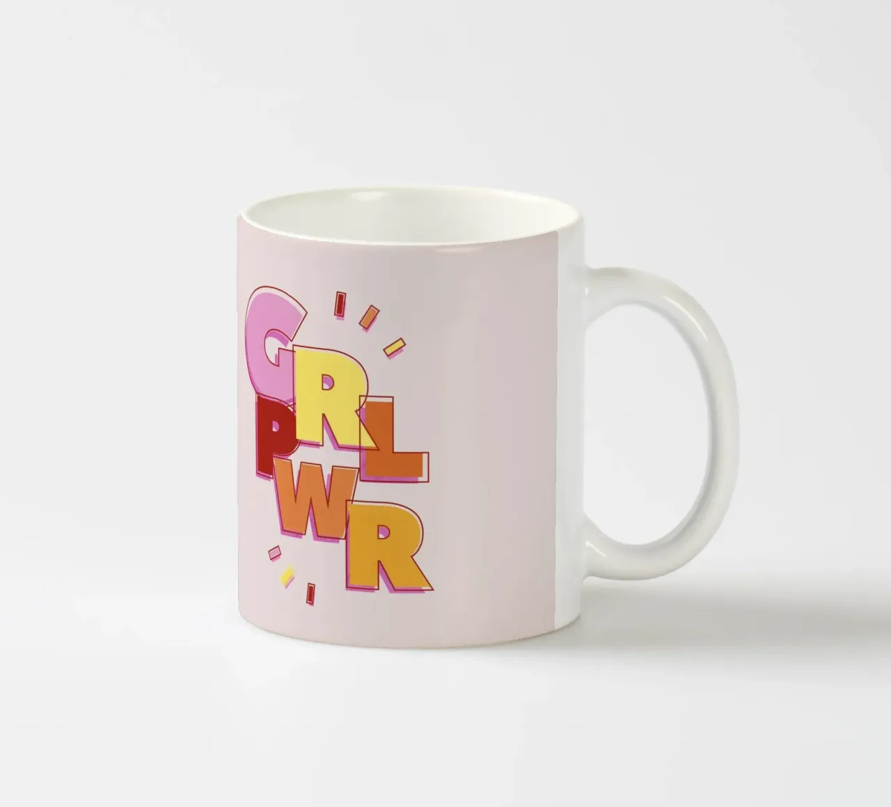 GRL PWR - Design femminista del potere delle ragazze tazza in ceramica da showmemars