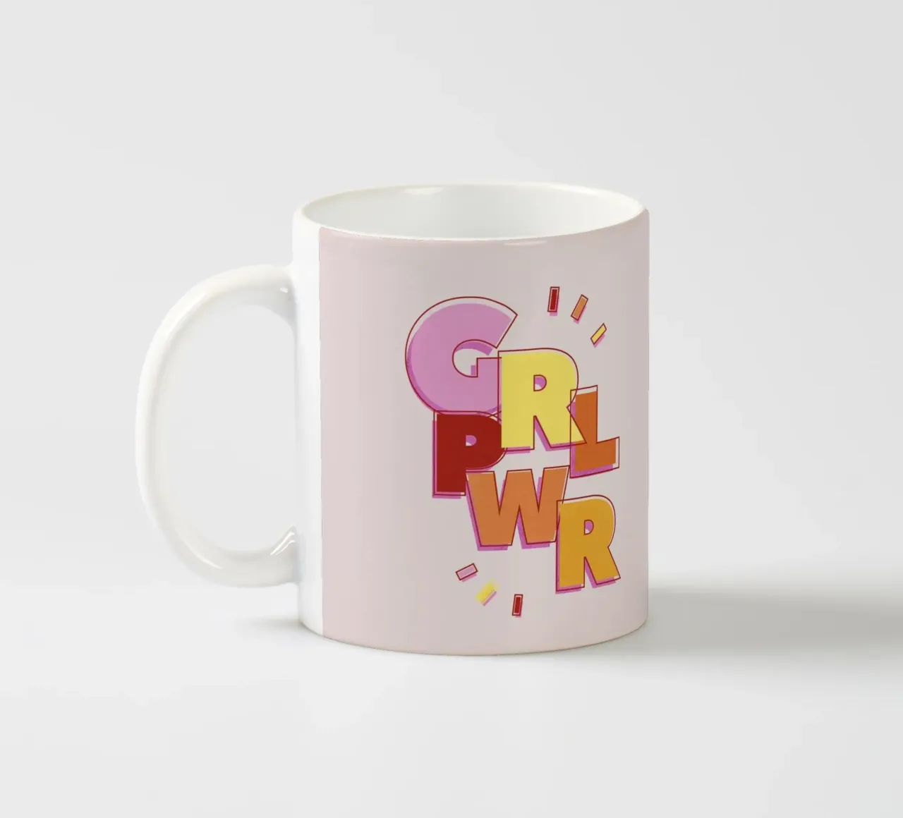 GRL PWR - Design femminista del potere delle ragazze tazza in ceramica da showmemars
