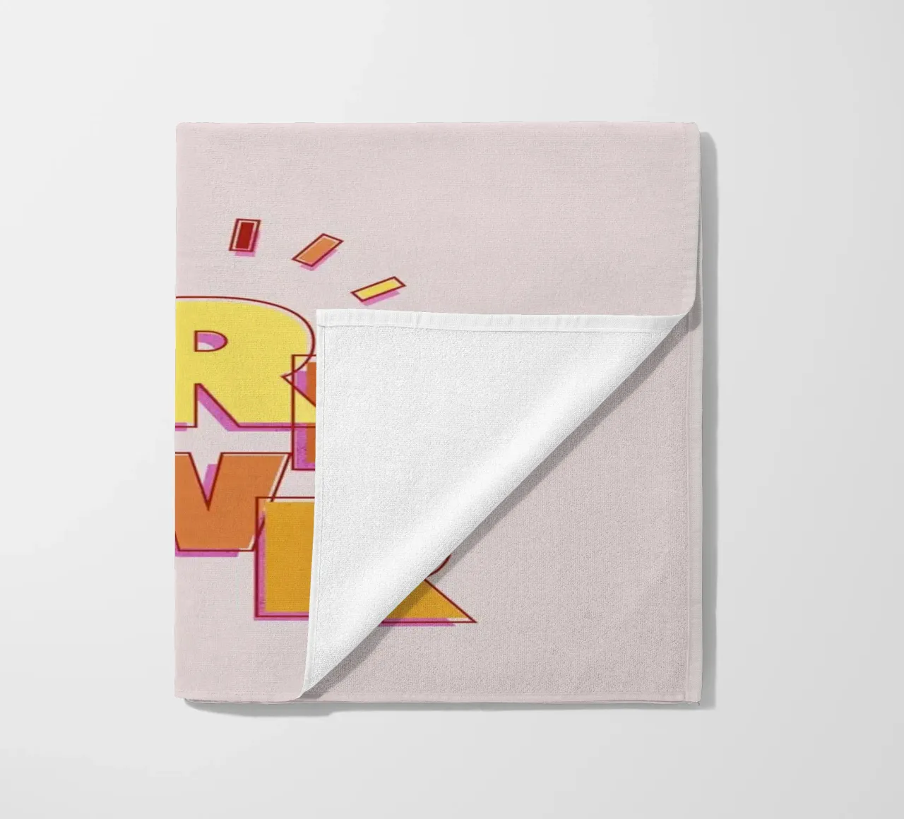GRL PWR – Feminist Girl Power Design beach towel by showmemars