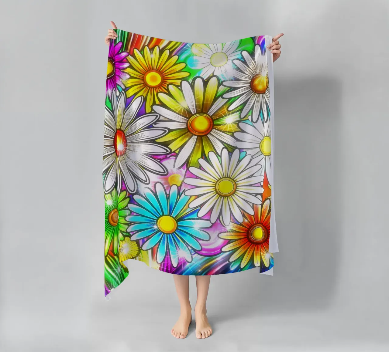 Daisy Disco Bloom telo mare da Botanical Pattern House