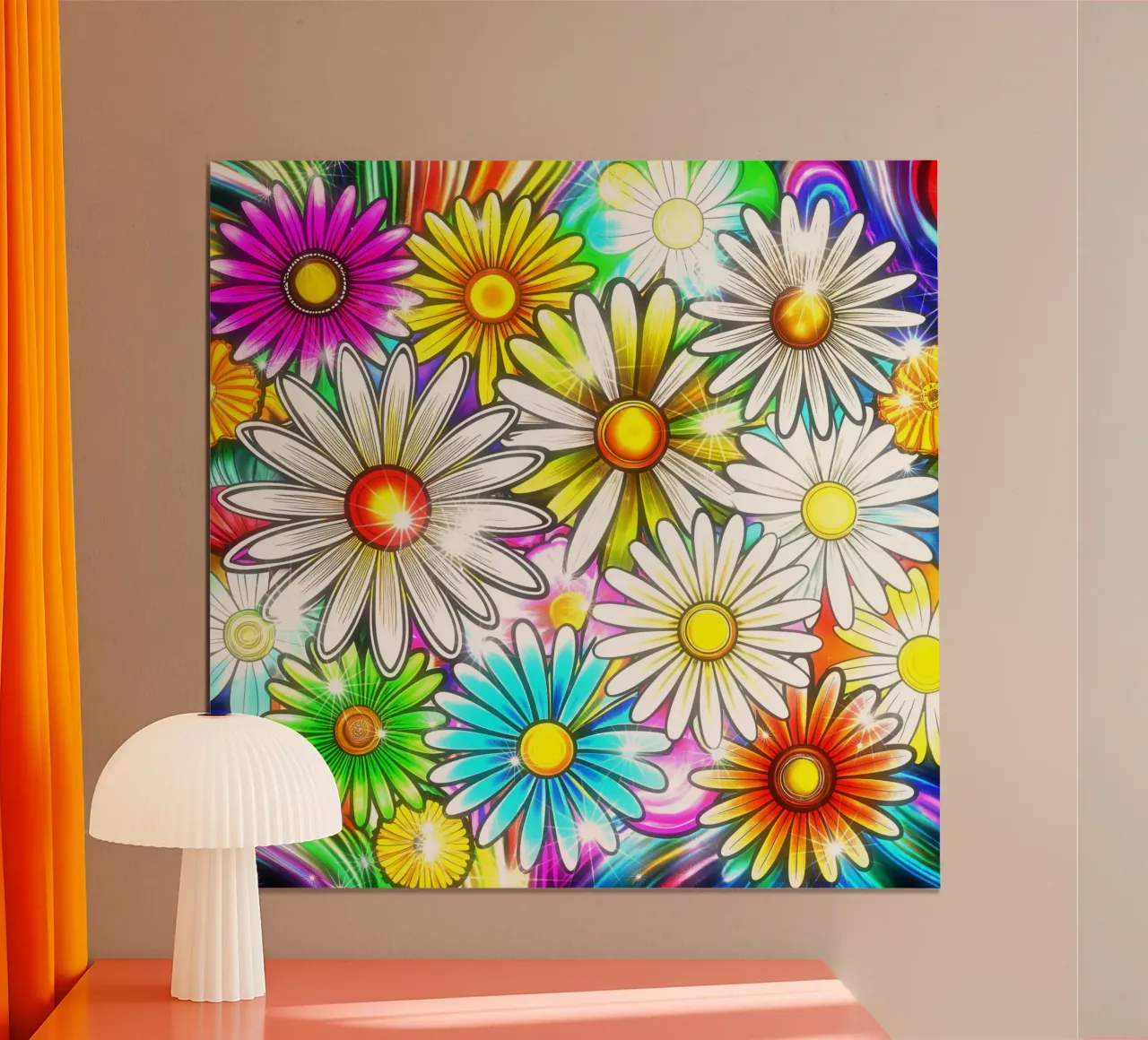 Daisy Disco Bloom hahnemühle by Botanical Pattern House