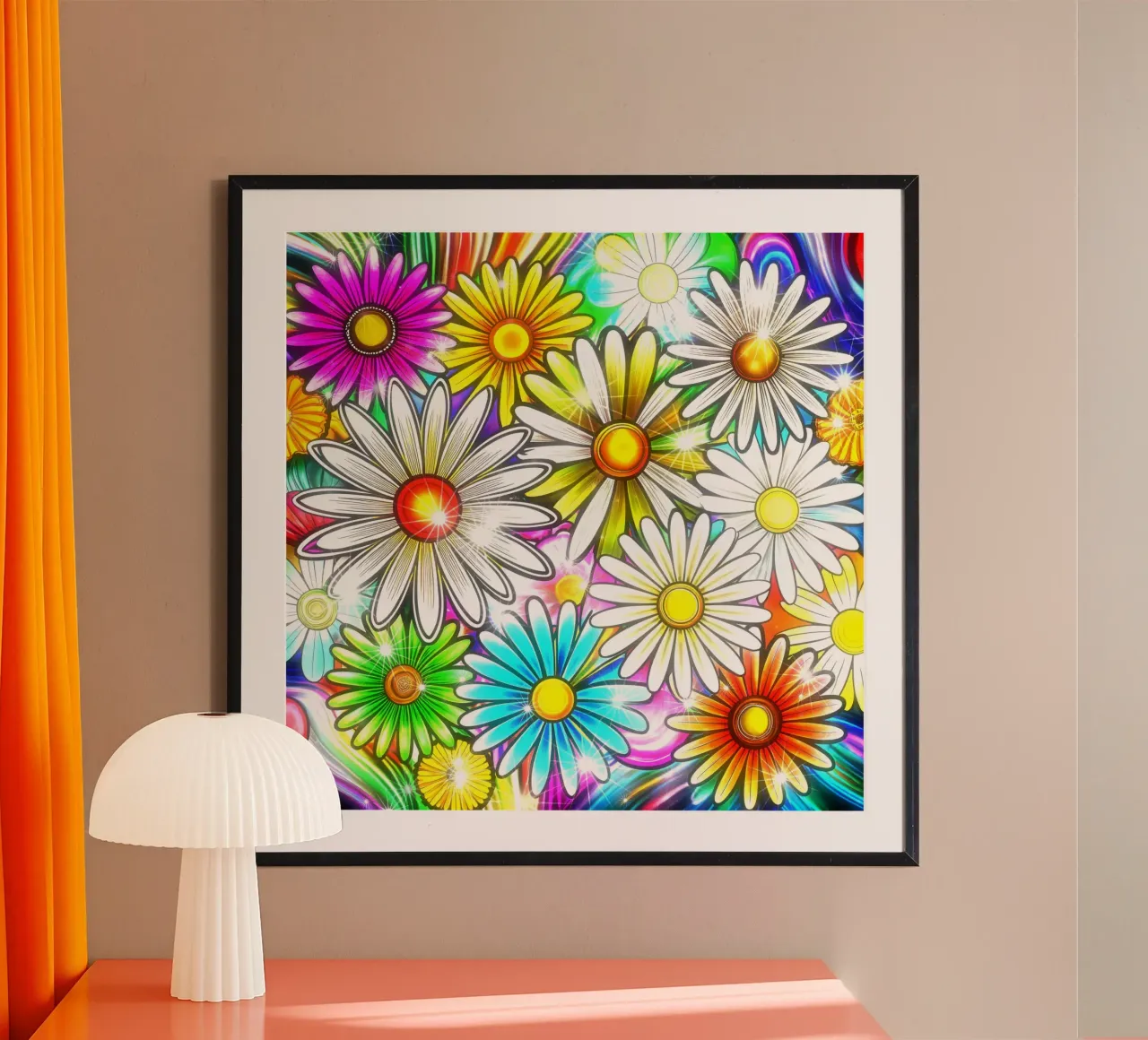 Daisy Disco Bloom hahnemühle by Botanical Pattern House