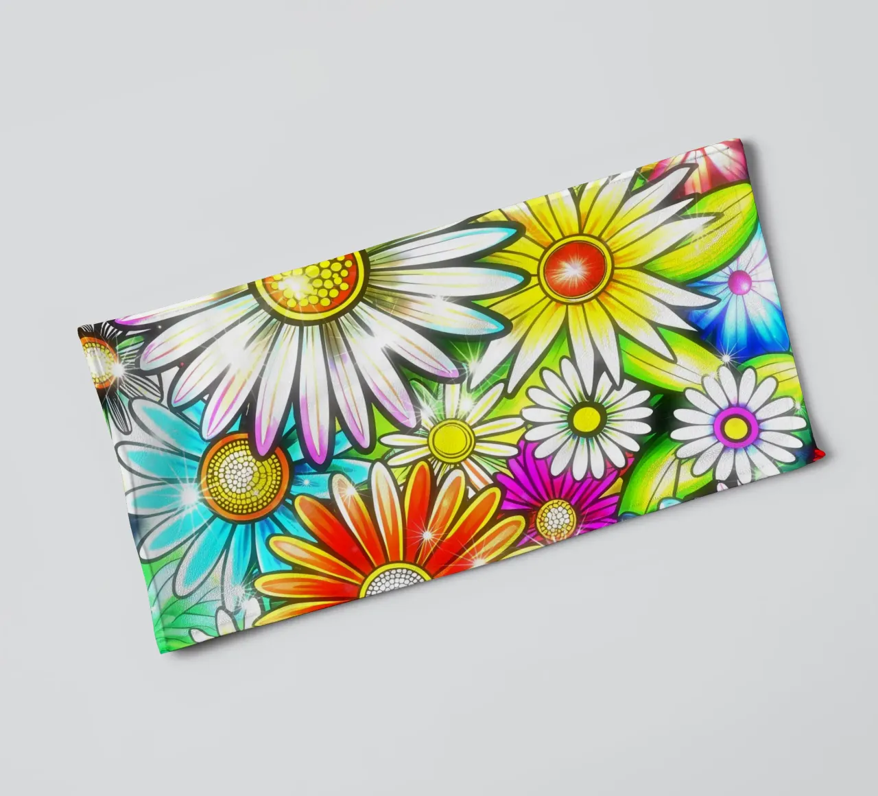 Daisy Disco Bloom asciugamano da bagno da Botanical Pattern House